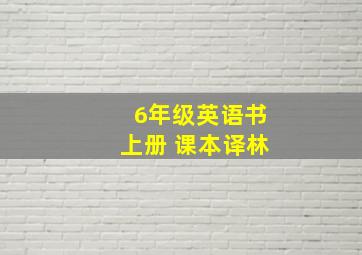 6年级英语书上册 课本译林